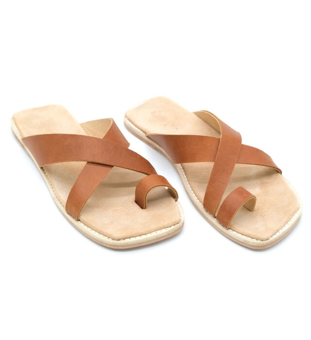 the lido slide handmade leather shoes