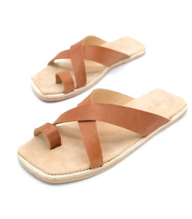 the lido slide handmade leather shoes