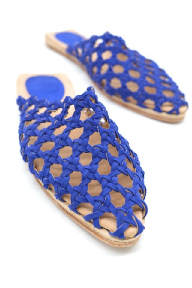 the french rosette mule handmade slides