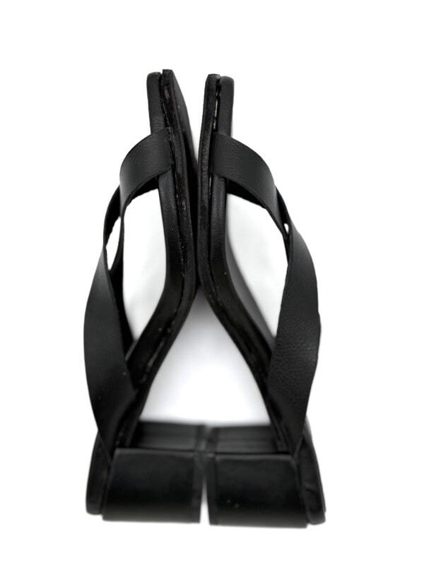 The Zori Mid Heel Black Leather - Image 5