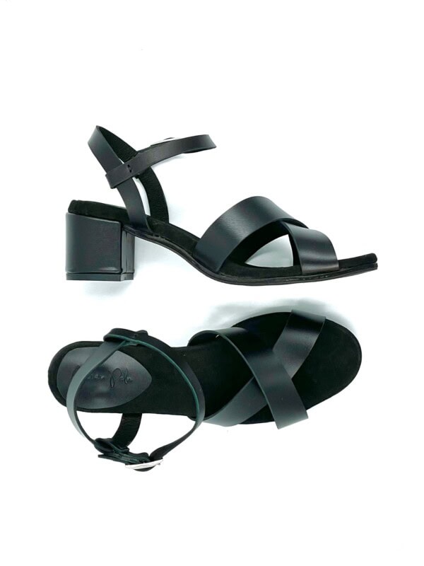 The Sorrento Mid-Heels Black Leather - Image 5