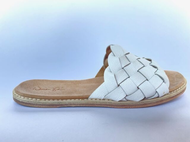 The Coronado White Leather - Woven Palm