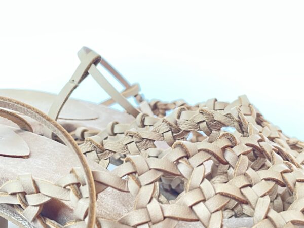 The French Rosette Mid-Heels Nude Calf - Image 10