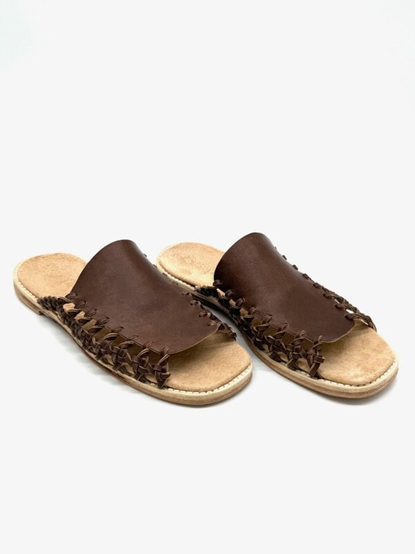 The Maison Slide Vintage Tan Leather - Image 3