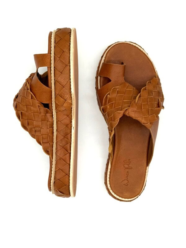 The Woven Ethereal Platforms Tan Sheepskin Leather - Image 3