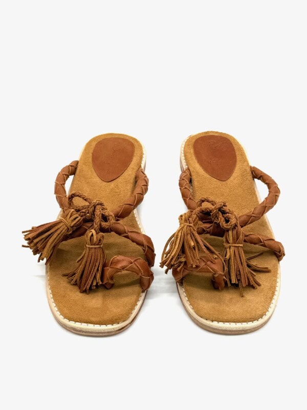 The Sofia Tan Sheepskin Leather - Image 2