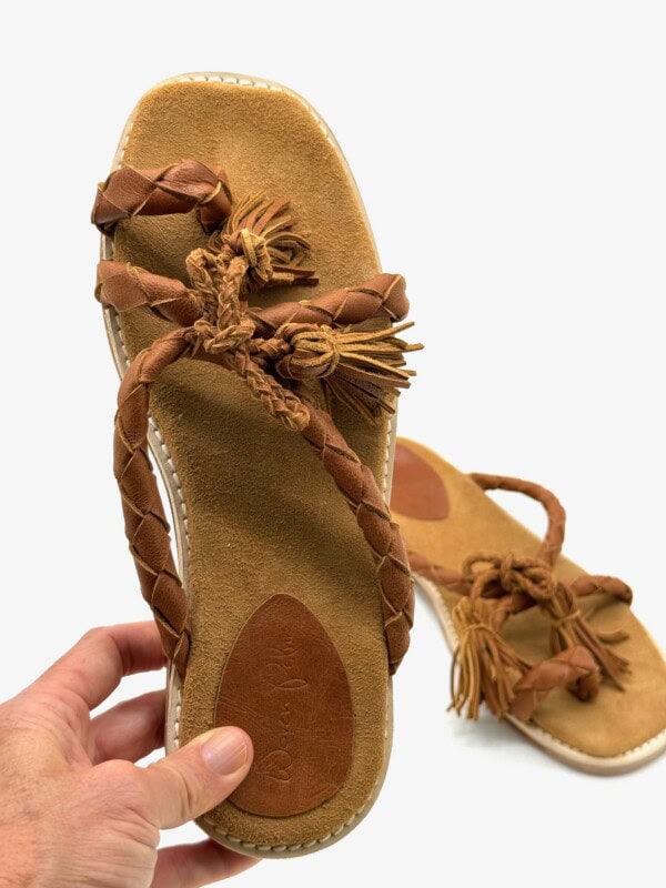 The Sofia Tan Sheepskin Leather - Image 3