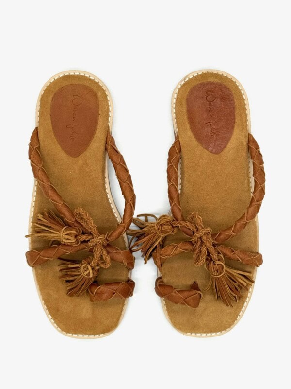 The Sofia Tan Sheepskin Leather - Image 4
