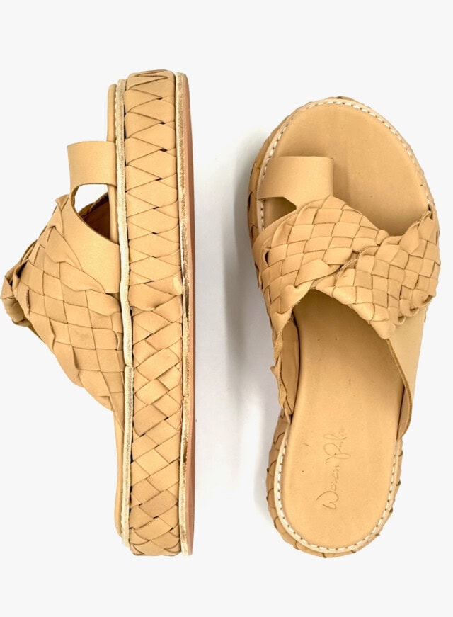 the woven ethereal platforms handmade shoes woven palm