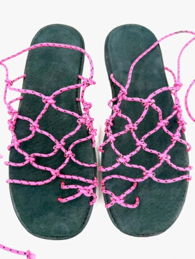 woven palm handmade shoes the paracord fisherman's wife sandals