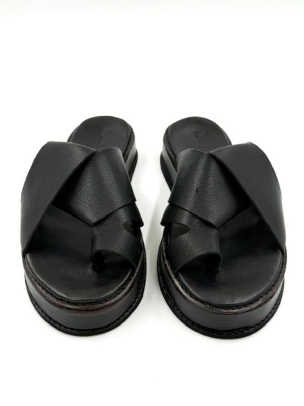 woven palm handmade leather shoes the ethereal platform