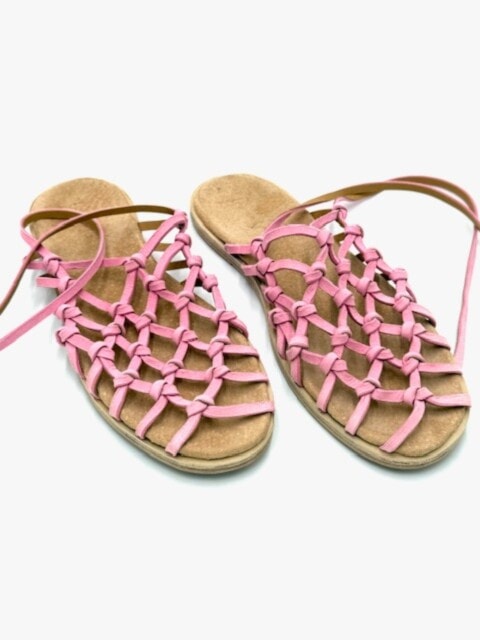 The Fisherman’s Wife Sandal Pink Suede Sheepskin