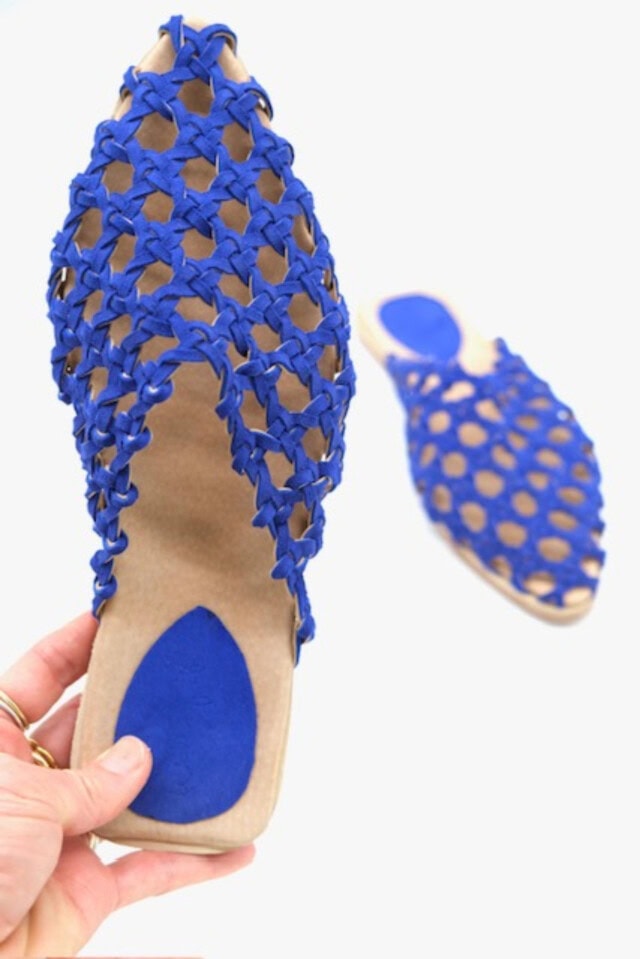 the french rosette mule handmade slides