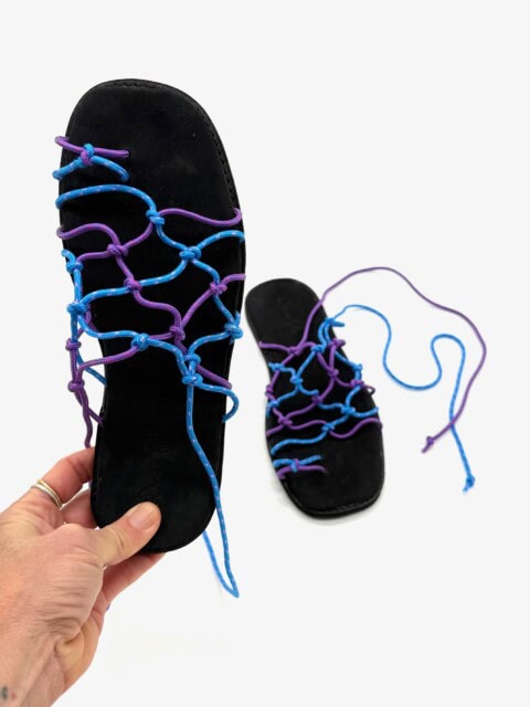 The Paracord Fisherman’s Wife Sandal Blue & Purple