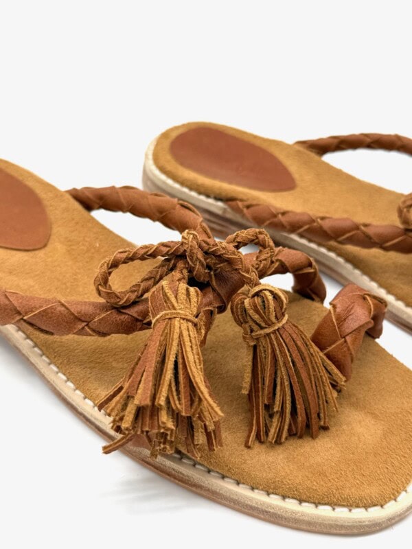 The Sofia Tan Sheepskin Leather - Image 6