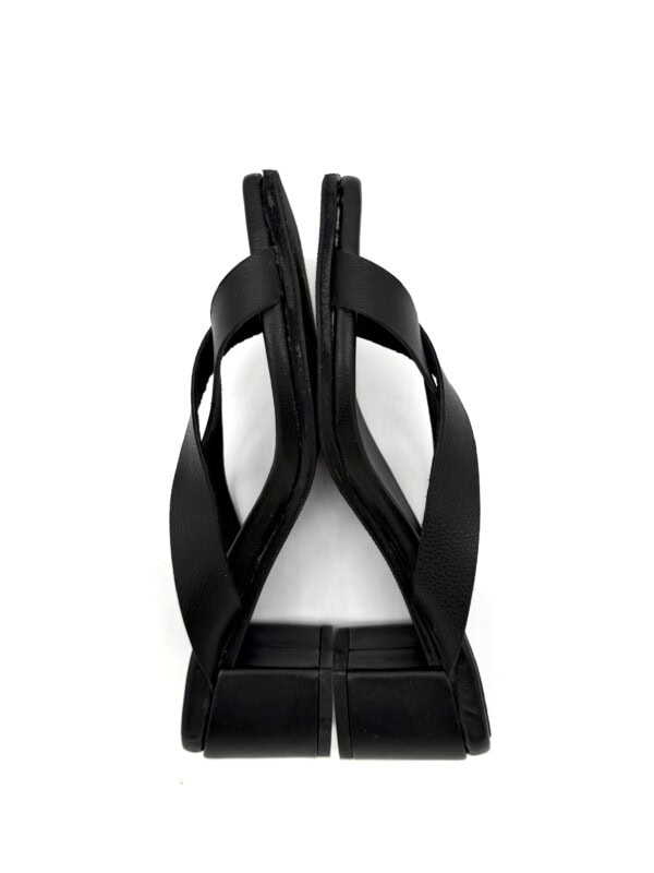 The Zori Mid Heel Black Leather - Image 8