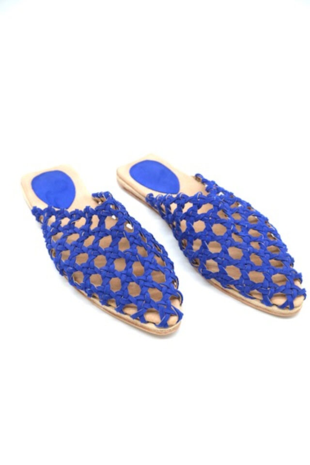 the french rosette mule handmade slides