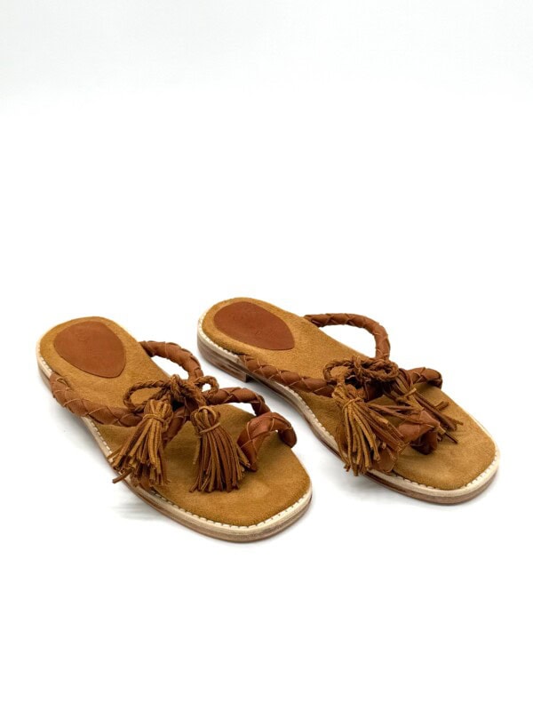 The Sofia Tan Sheepskin Leather - Image 7