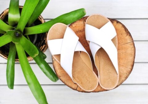 The Sorrento White Leather