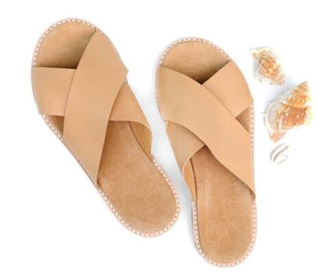 The Sorrento Nude Sheepskin Leather