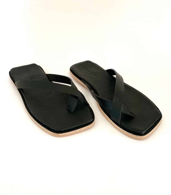 The Zori Slide Black Leather - Image 4