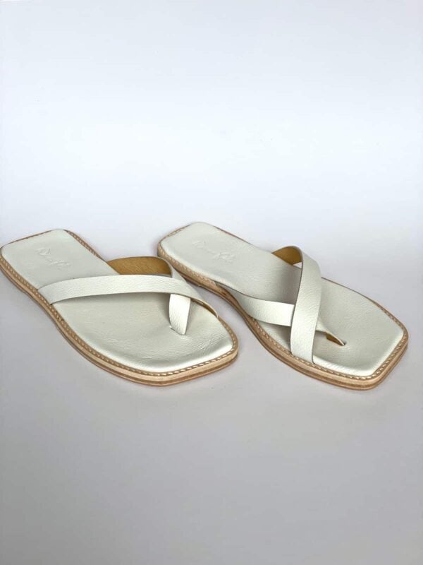 The Zori Slide White Leather - Image 5
