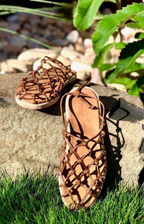 The Fisherman's Wife Sandal Tan Leather - Image 6