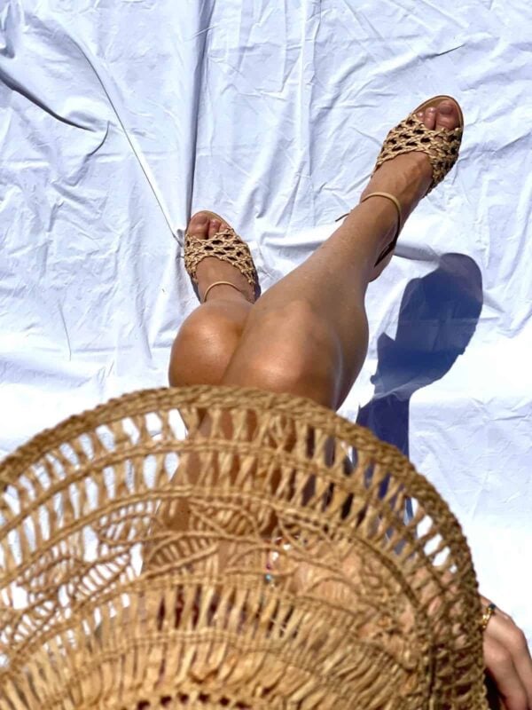 The French Rosette Mid-Heels Nude Calf - Image 7