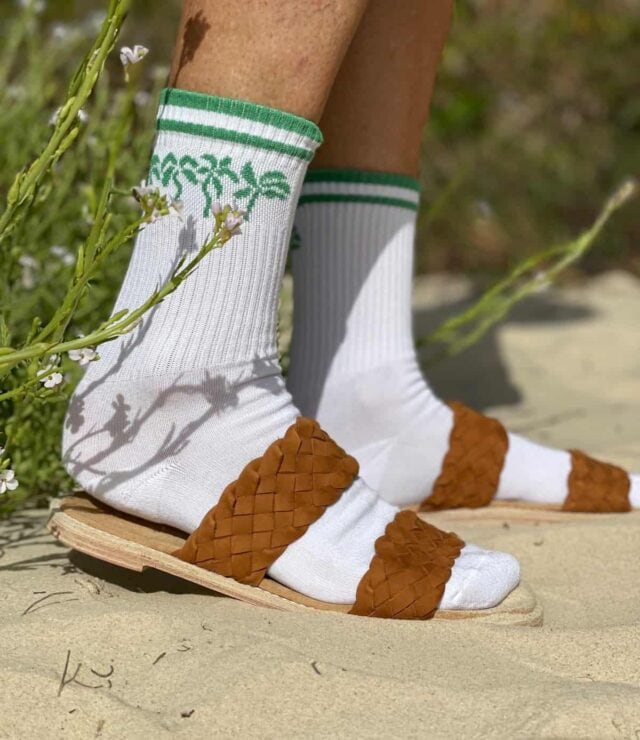 Dancing Palm Original Socks - Woven Palm