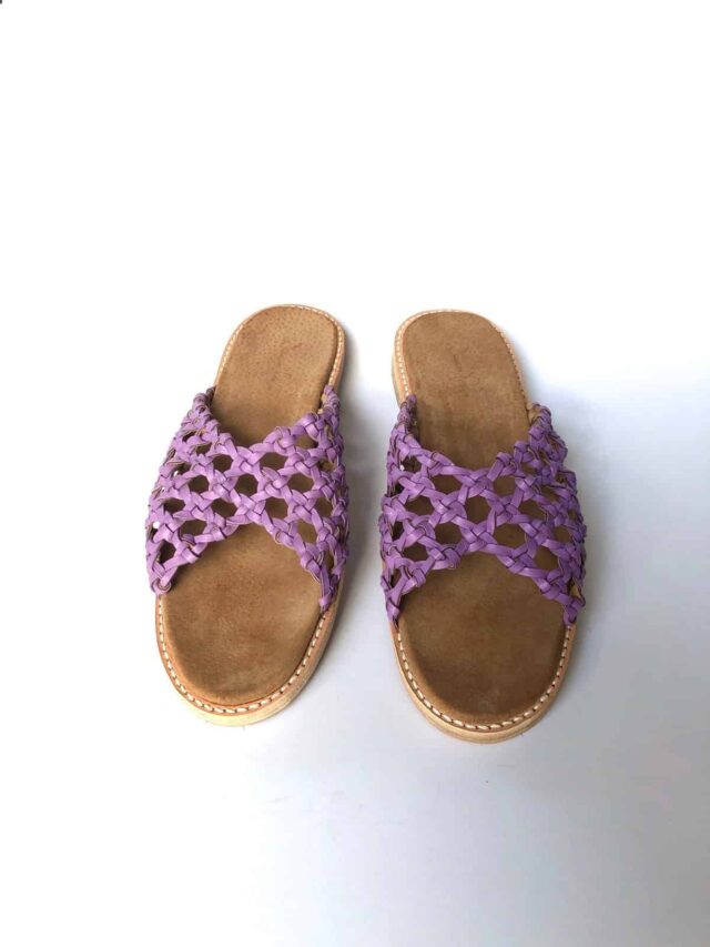 woven-palm-the-french-lavender-rosette-leather-slides