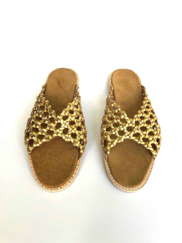 woven-palm-the-french-rosettes-gold-leather