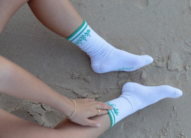 Dancing Palm Original Socks - Woven Palm