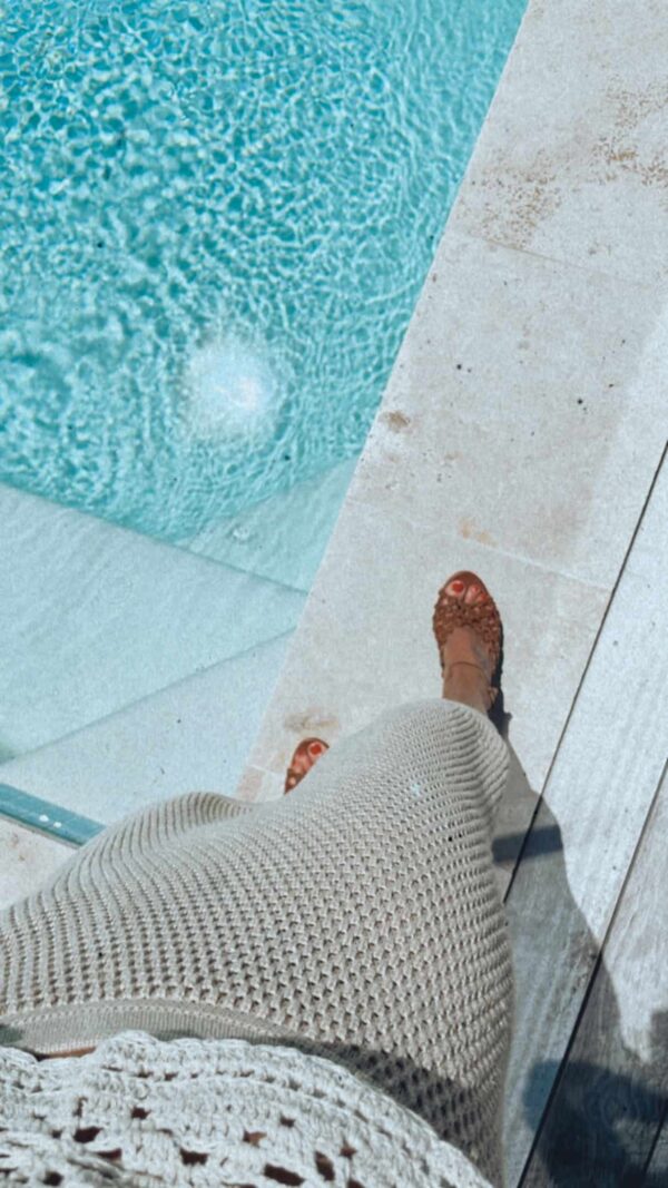 The French Rosette Mid-Heel Tan - Image 7