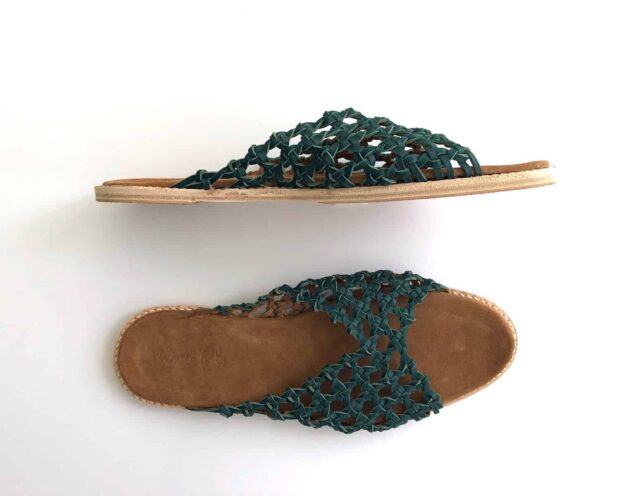 woven-palm-the-french-rosettes-teal-leather