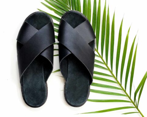 The Sorrento Black Leather